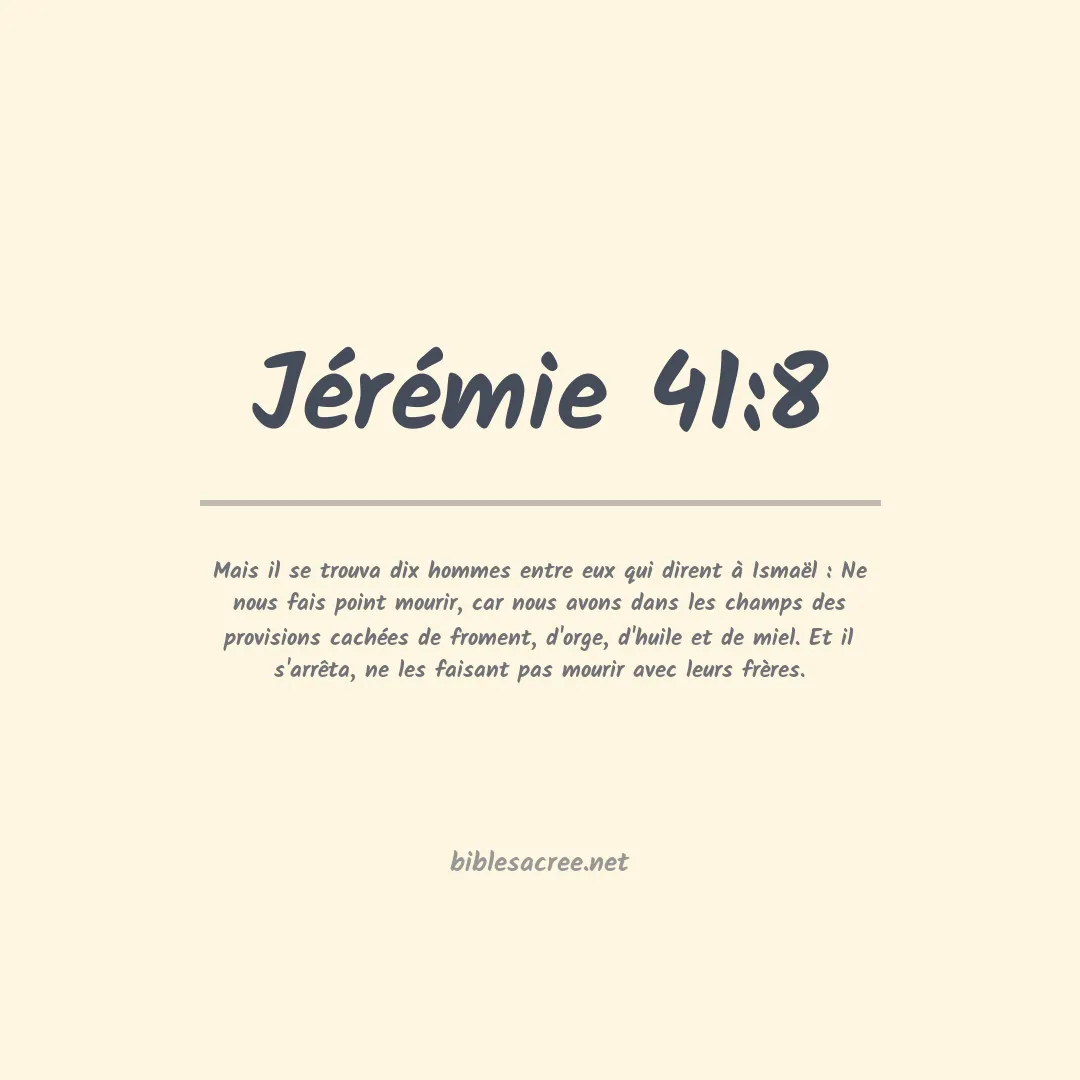 Jérémie - 41:8