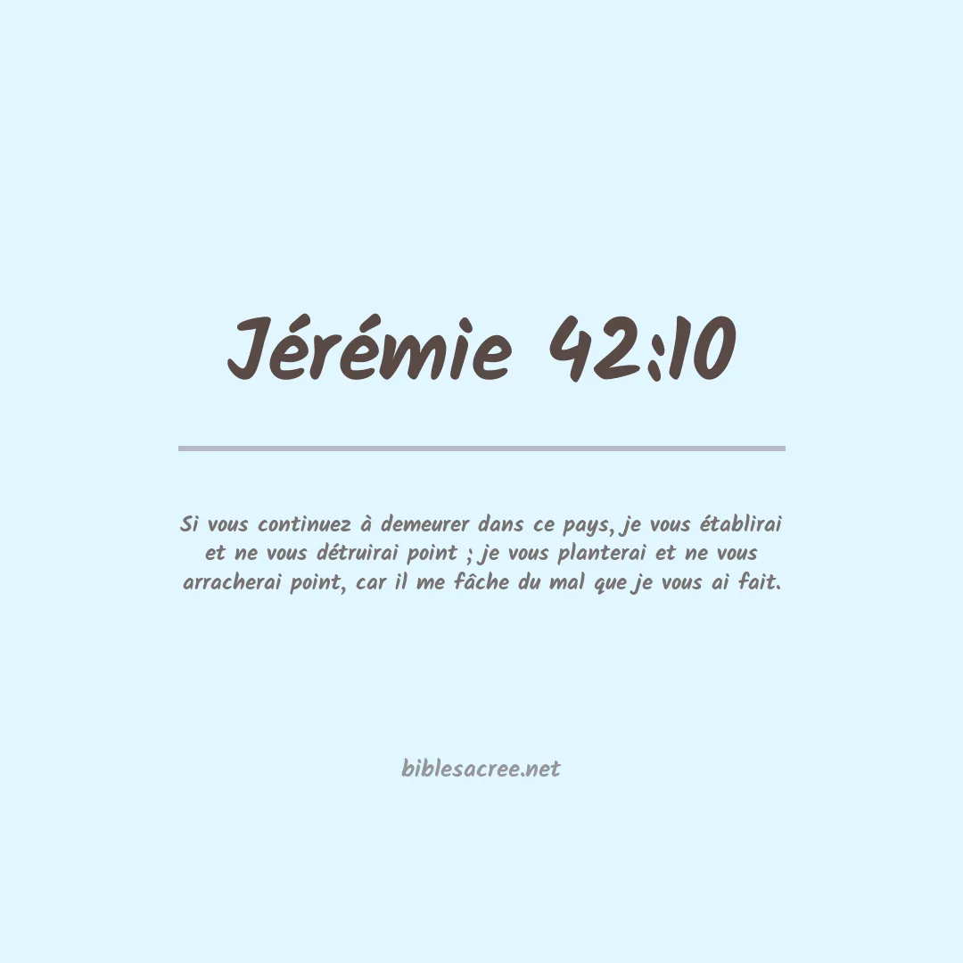Jérémie - 42:10