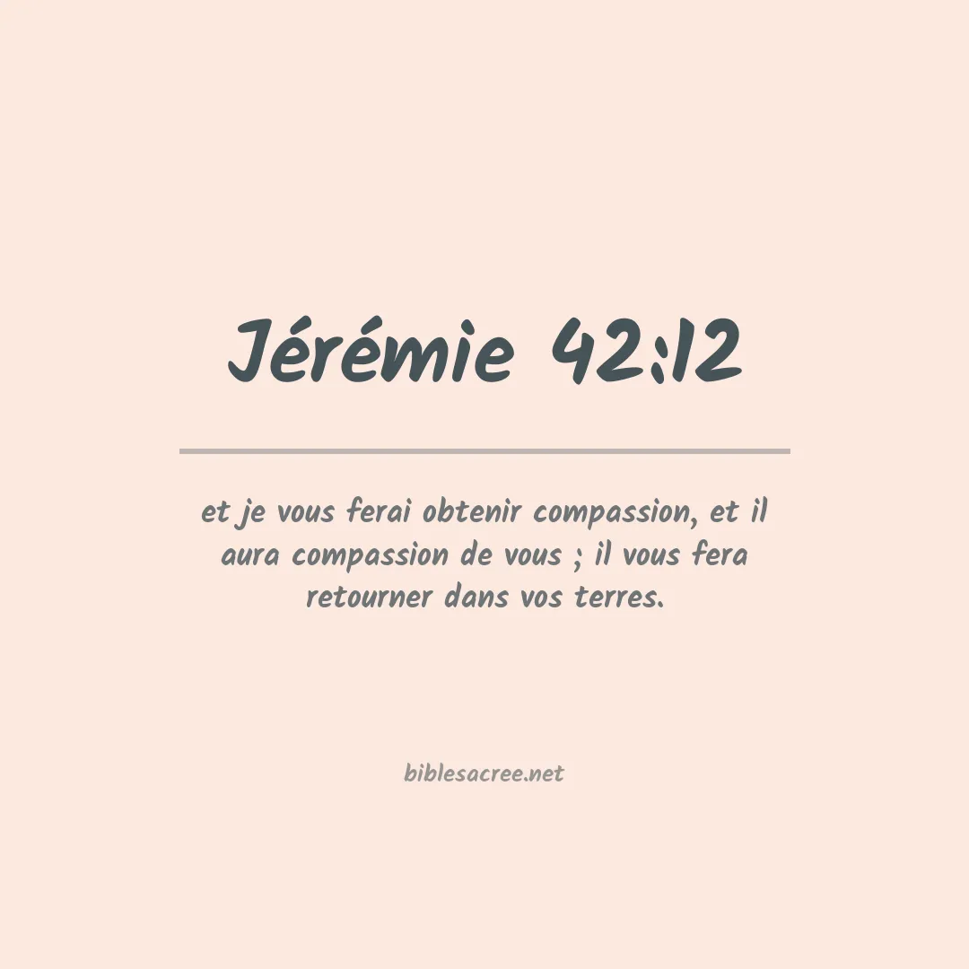 Jérémie - 42:12