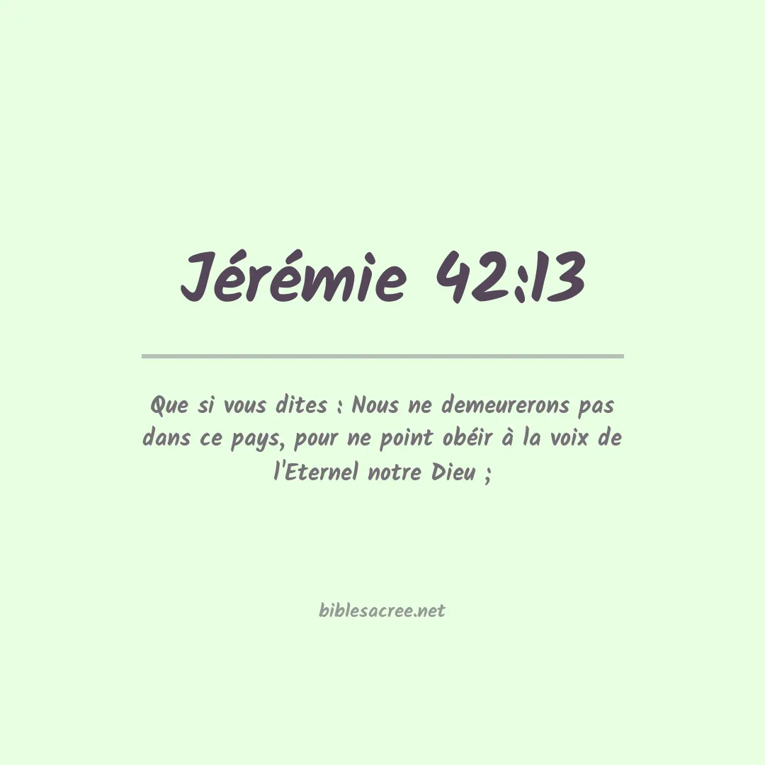 Jérémie - 42:13