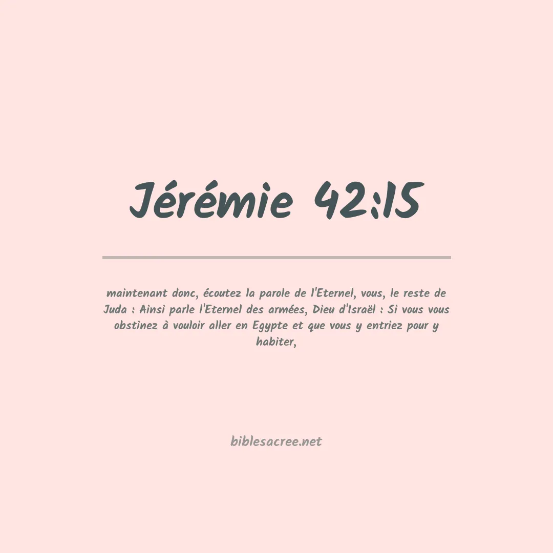 Jérémie - 42:15