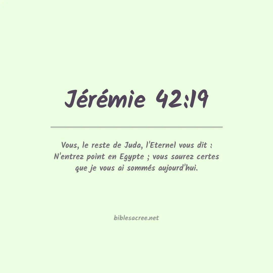 Jérémie - 42:19