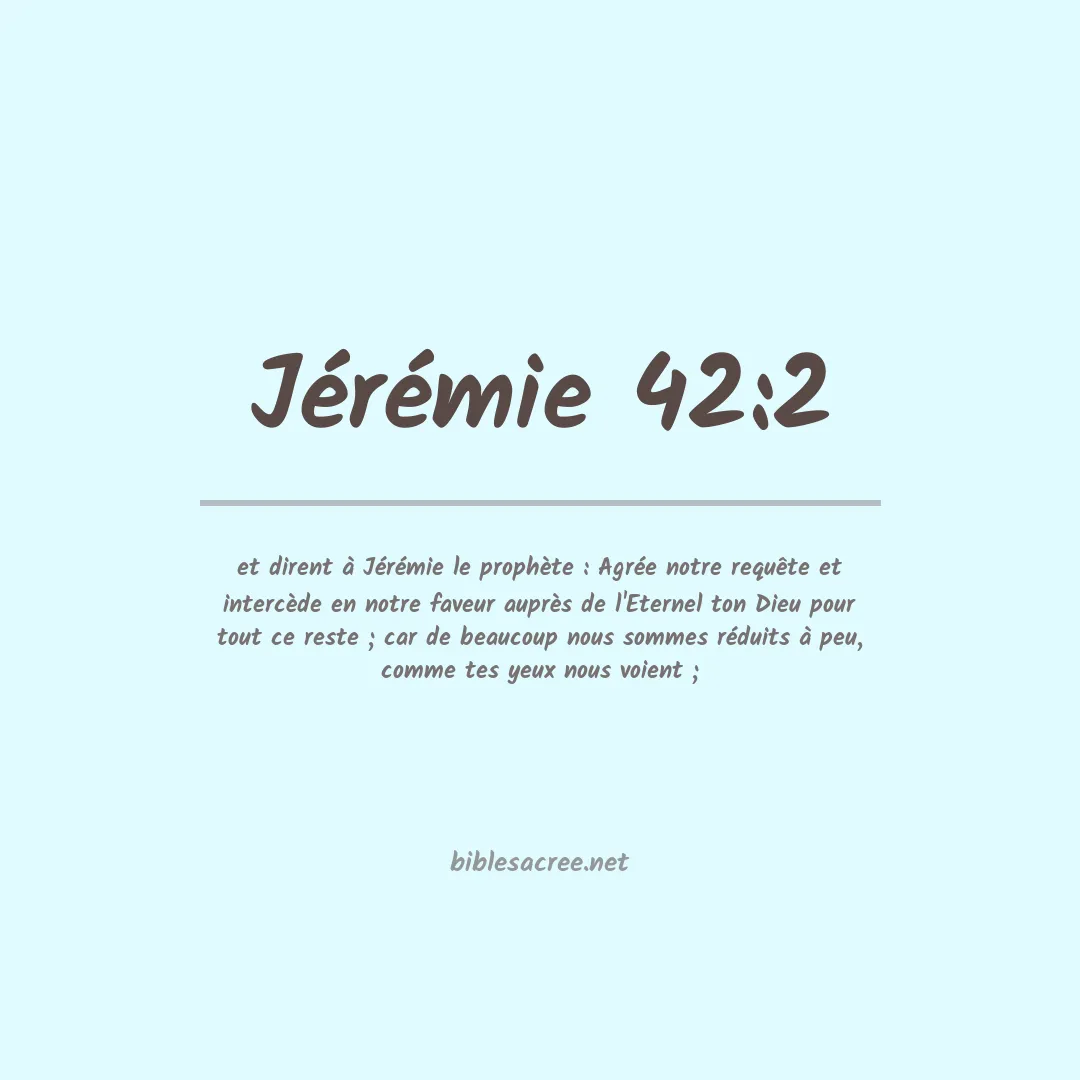 Jérémie - 42:2