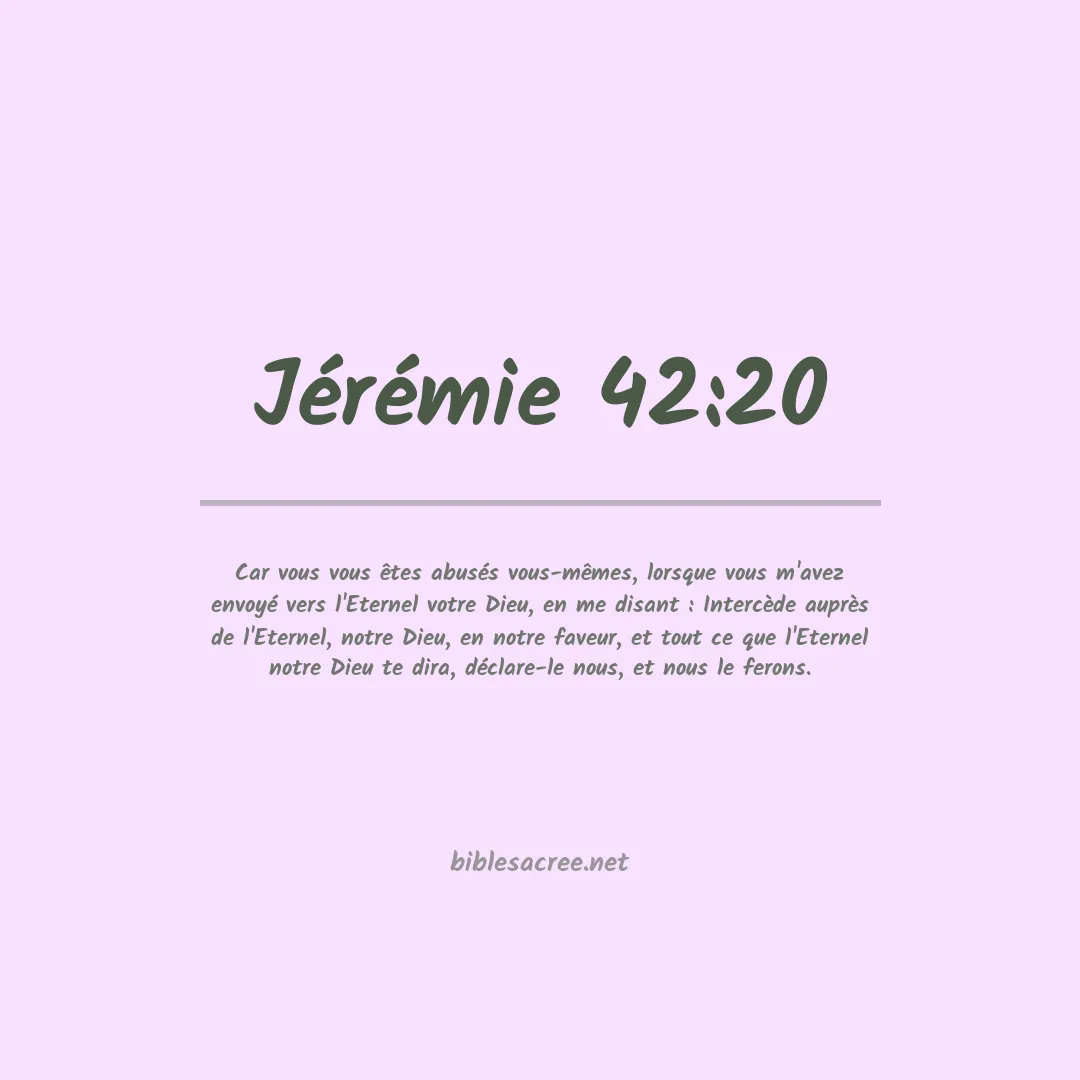 Jérémie - 42:20