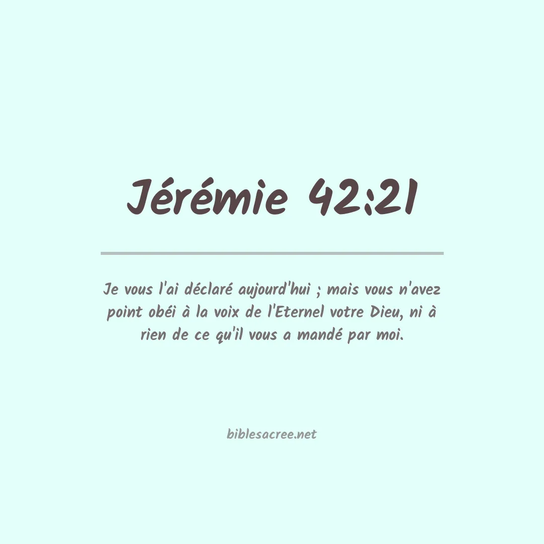 Jérémie - 42:21