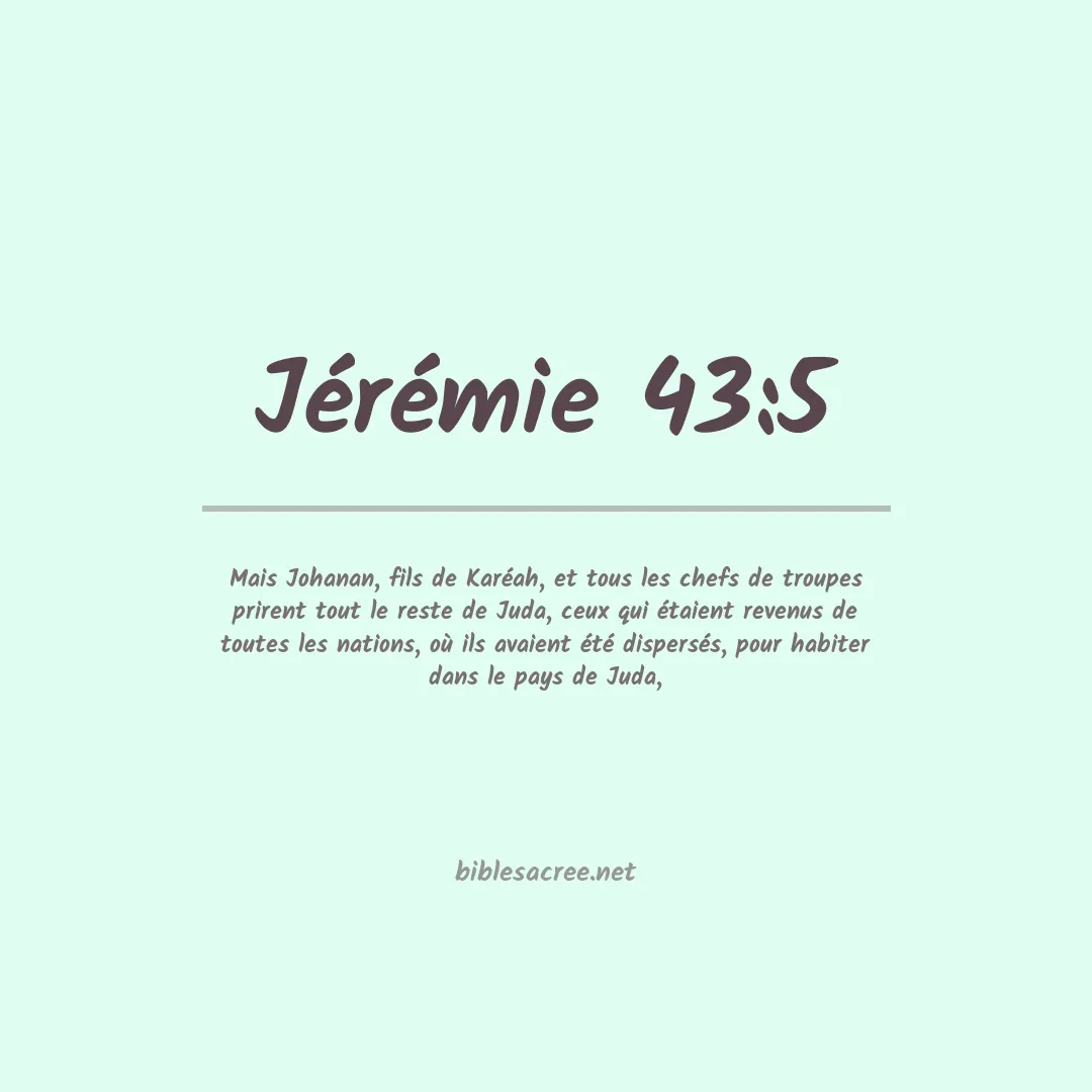 Jérémie - 43:5