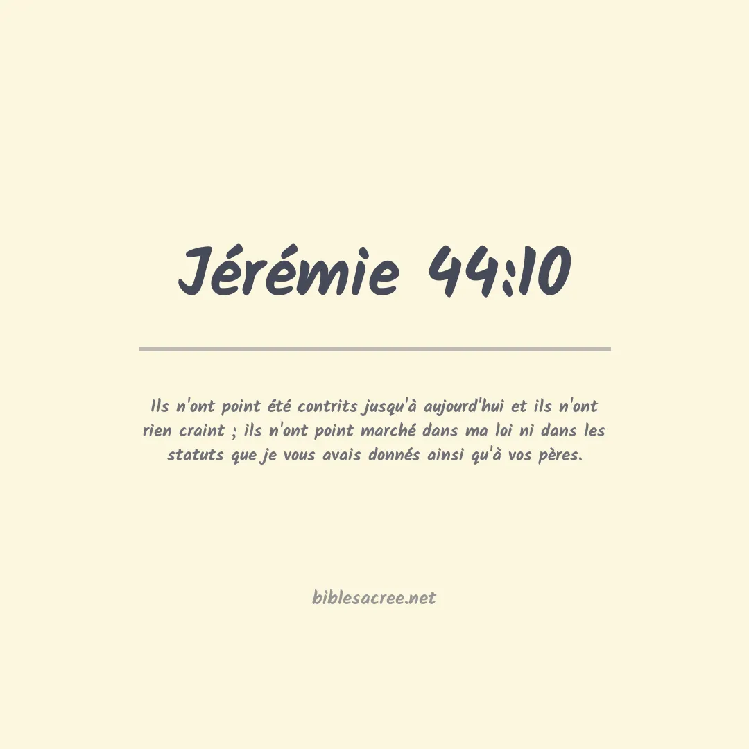 Jérémie - 44:10