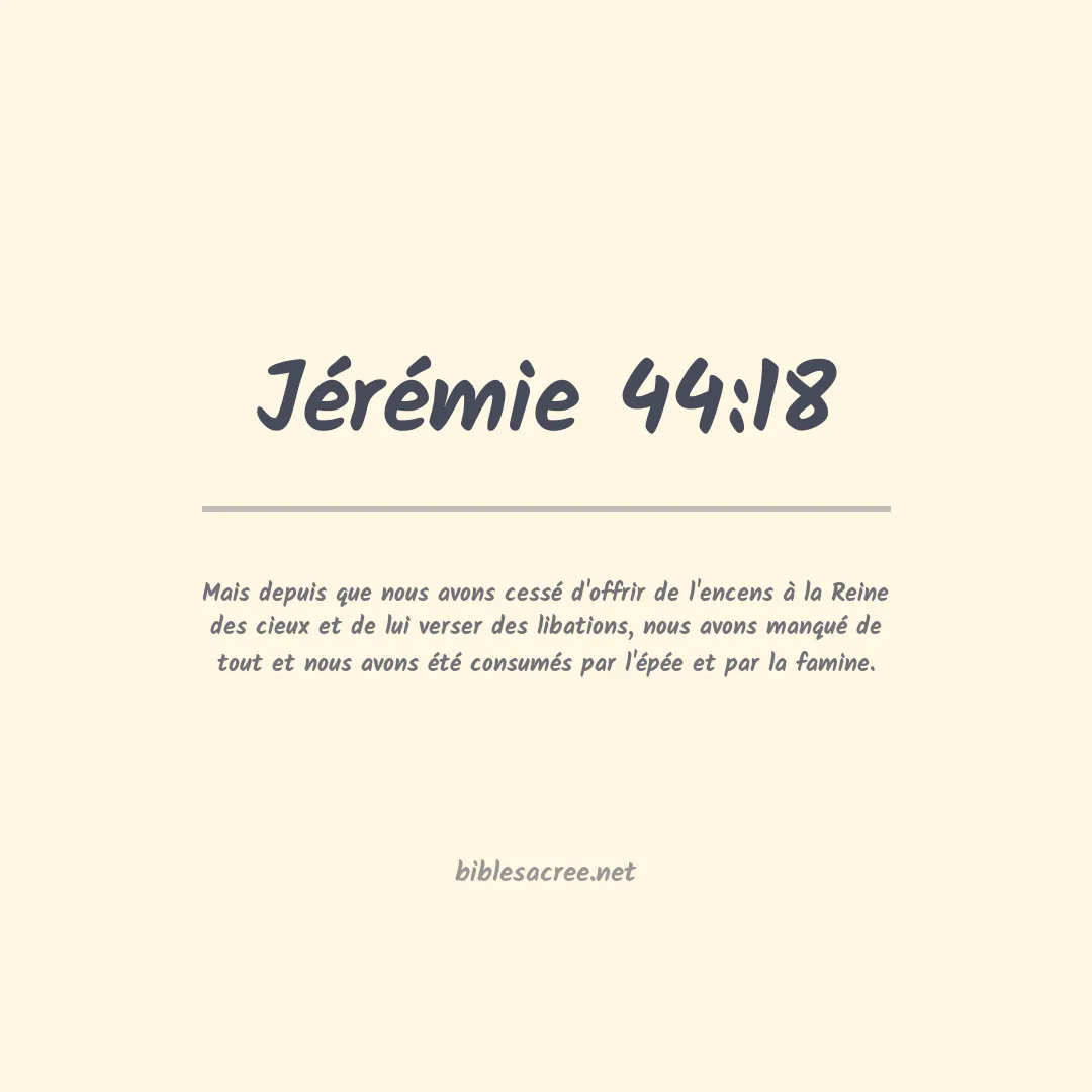 Jérémie - 44:18