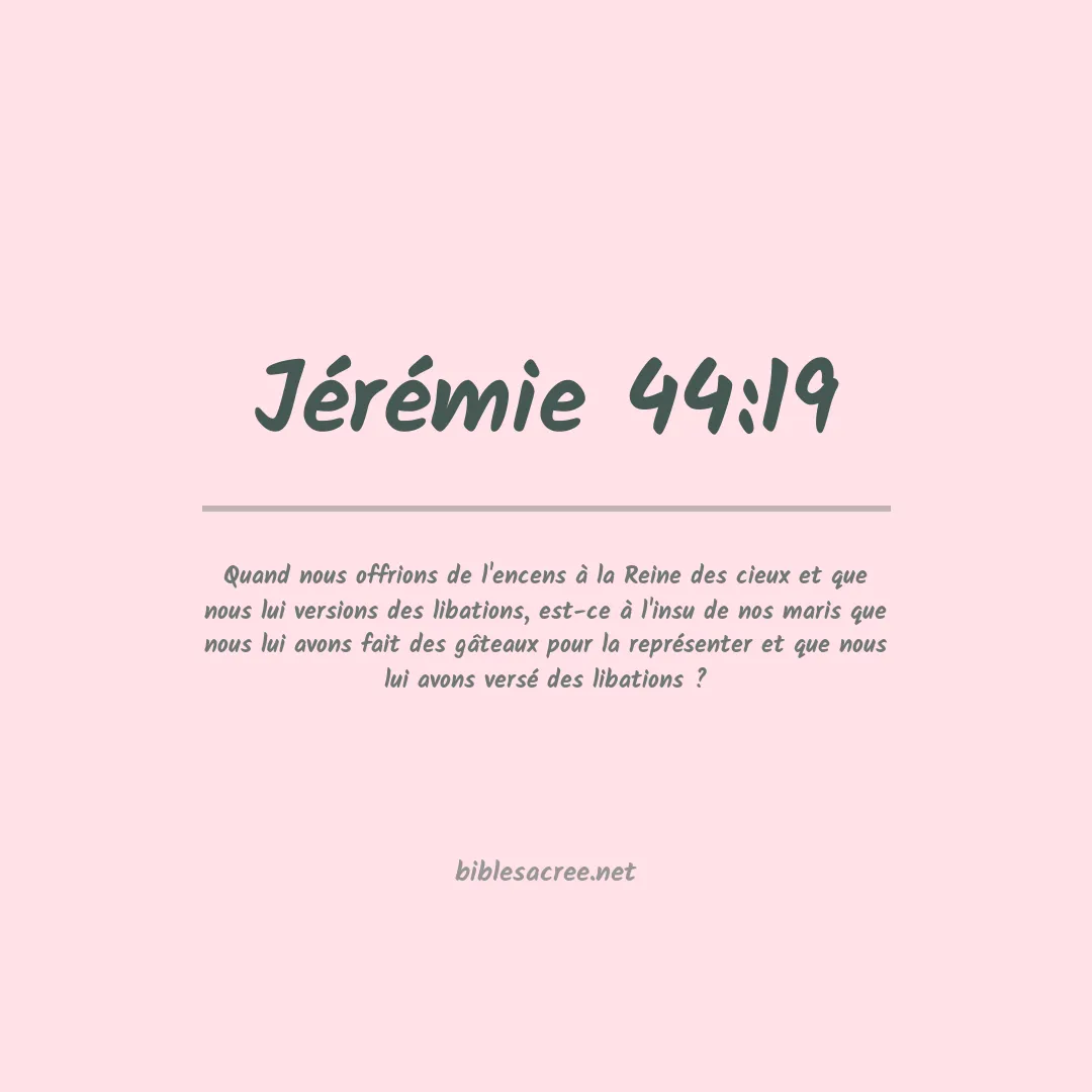 Jérémie - 44:19