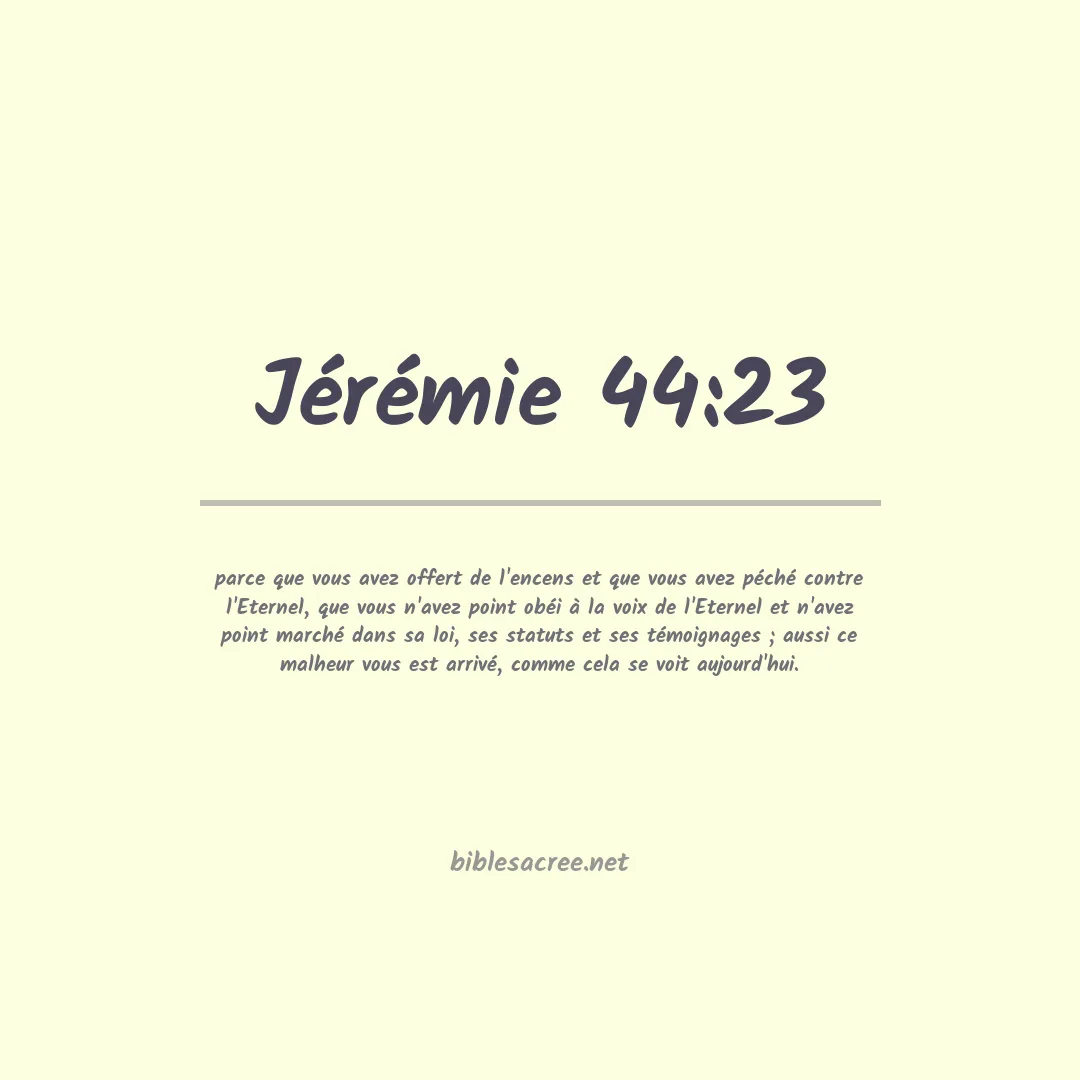 Jérémie - 44:23