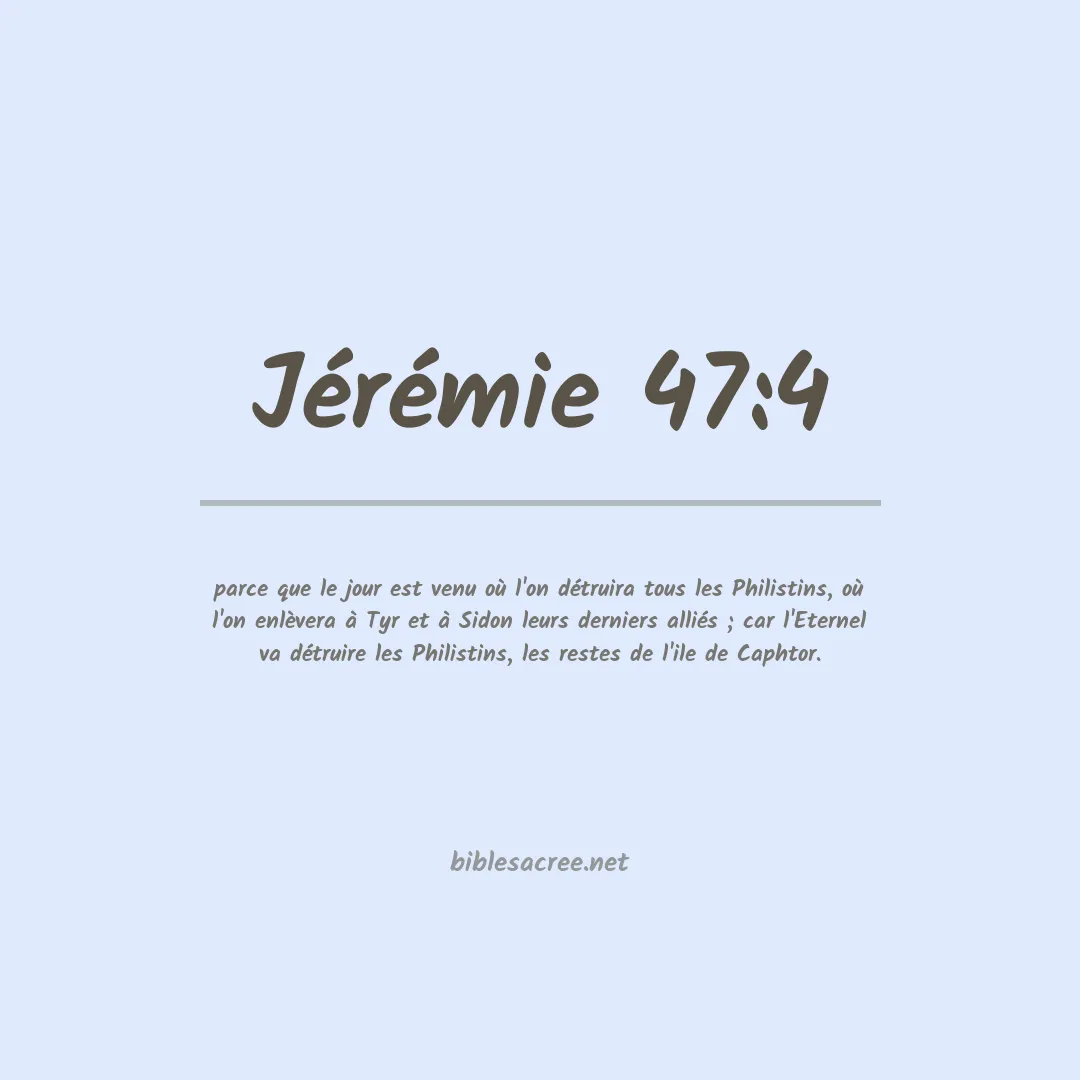 Jérémie - 47:4