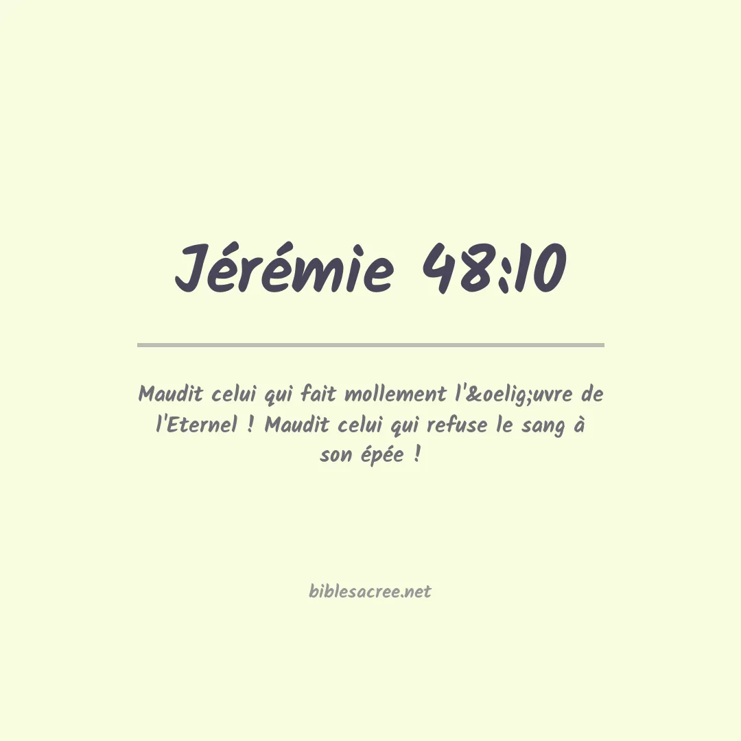 Jérémie - 48:10