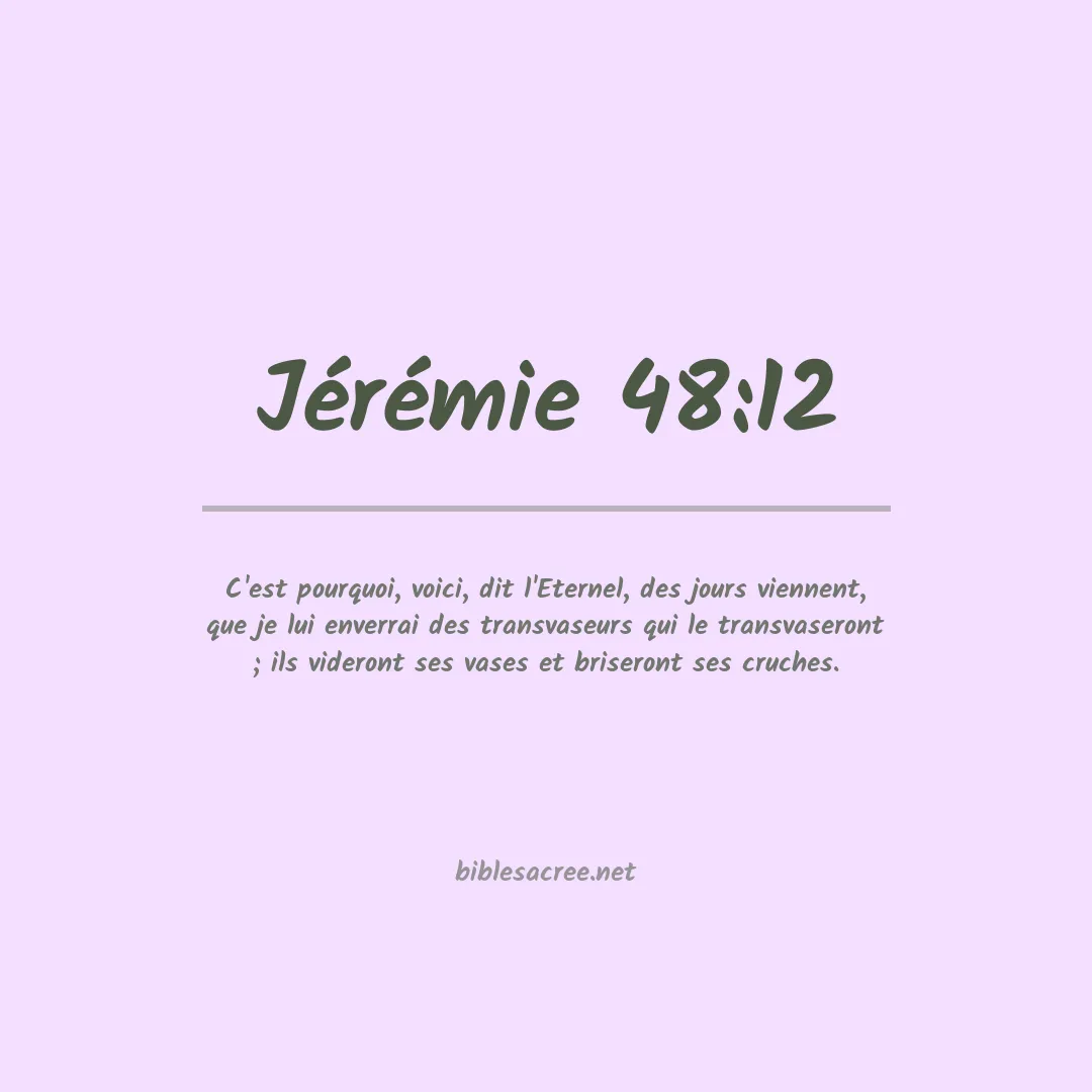 Jérémie - 48:12