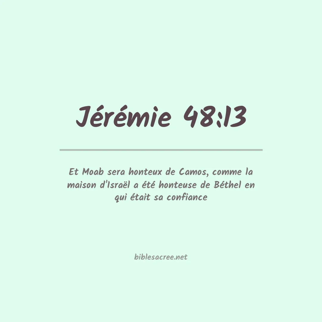 Jérémie - 48:13