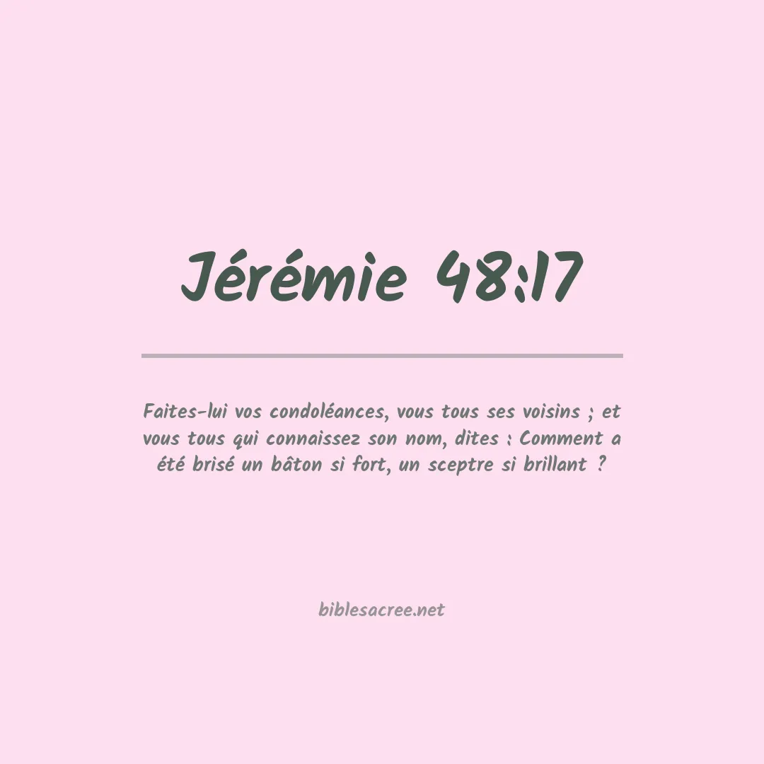 Jérémie - 48:17