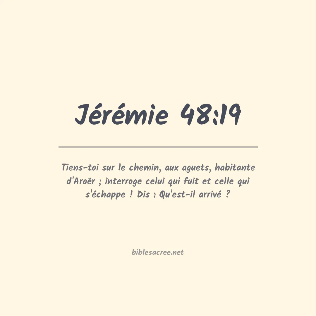 Jérémie - 48:19