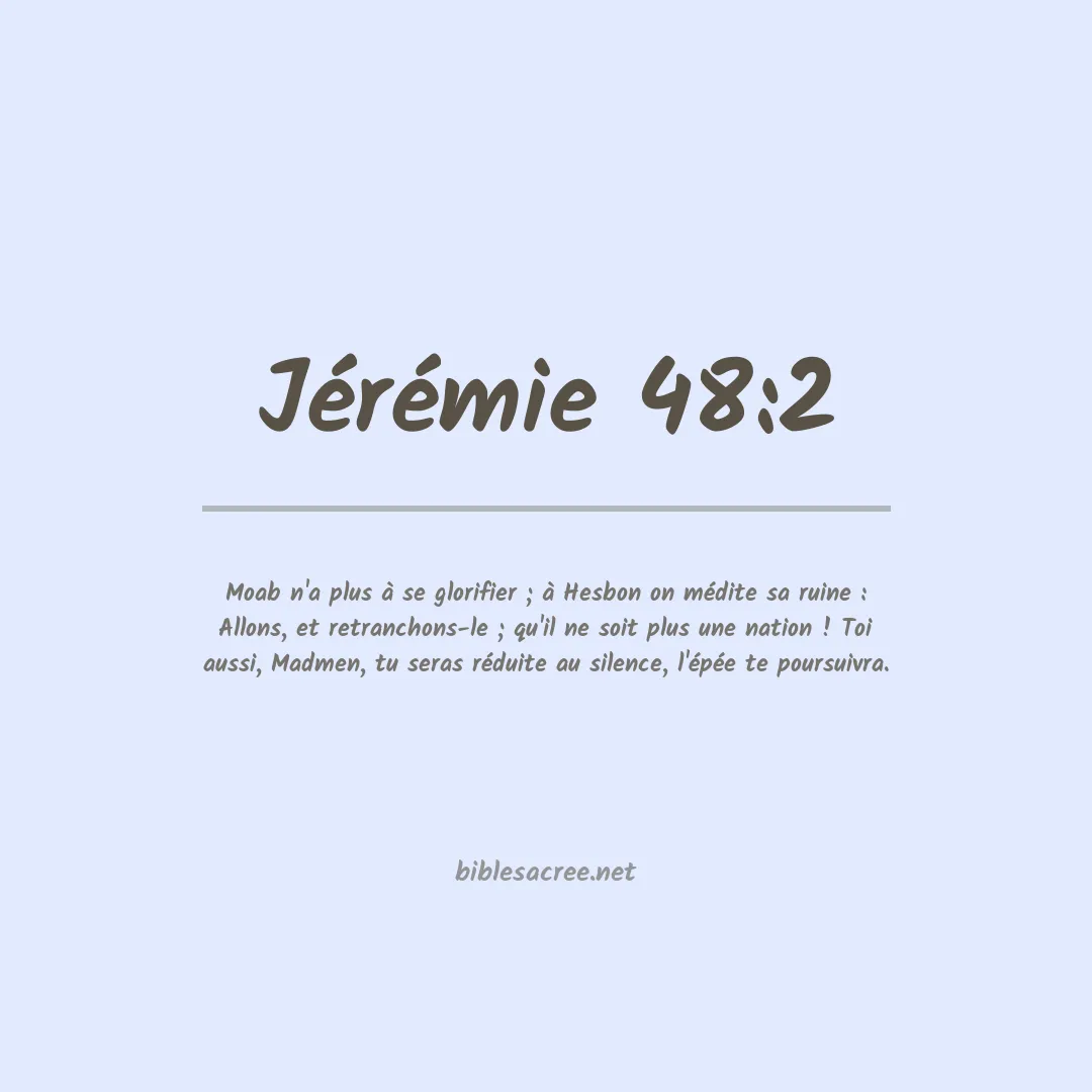 Jérémie - 48:2
