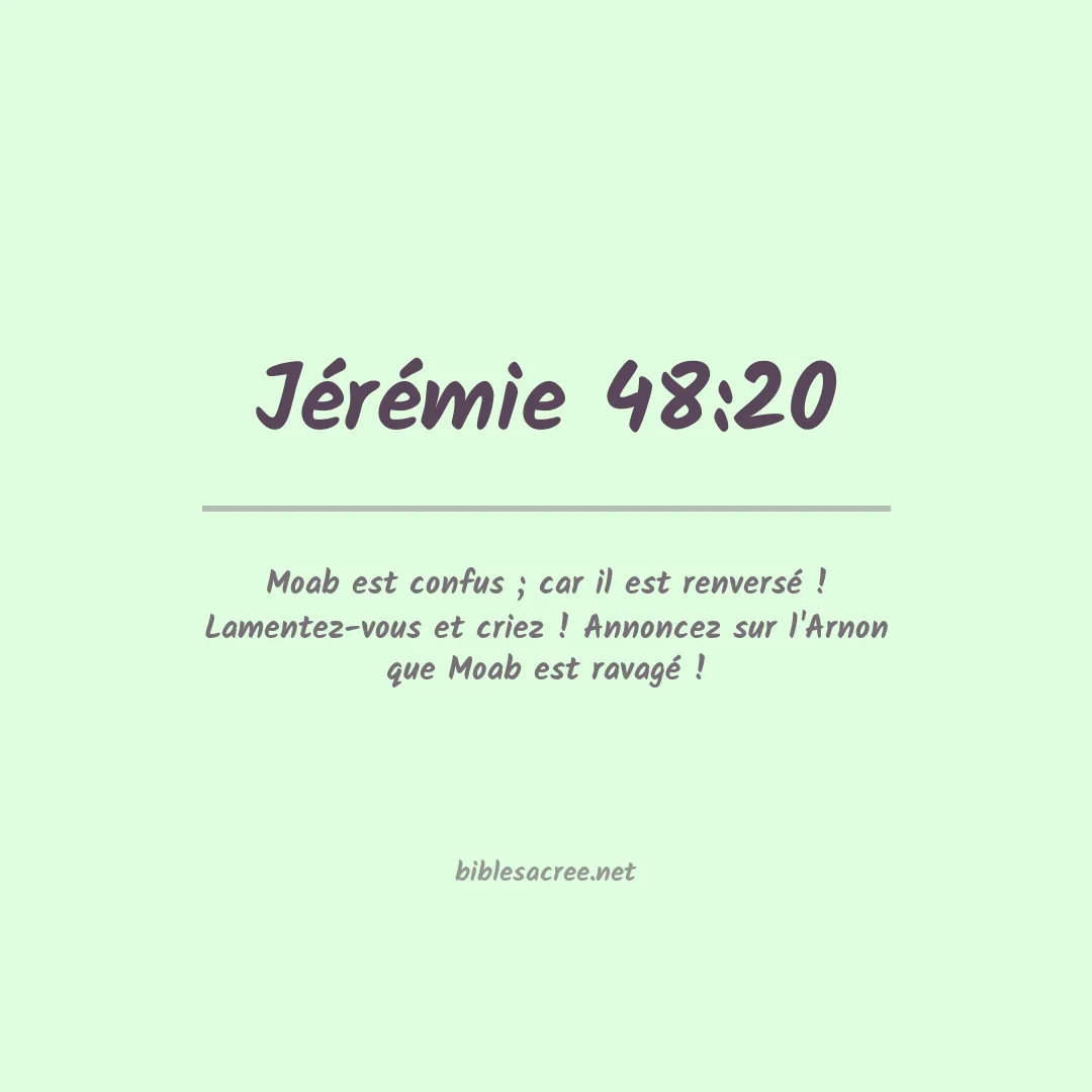 Jérémie - 48:20
