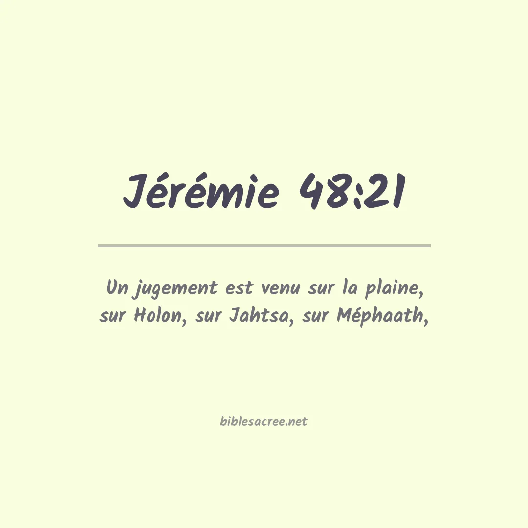 Jérémie - 48:21