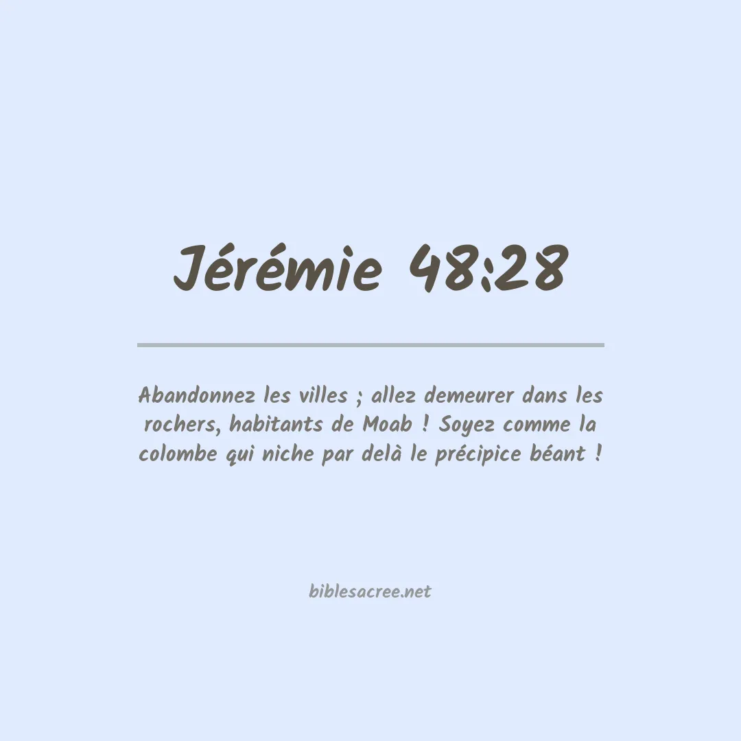 Jérémie - 48:28