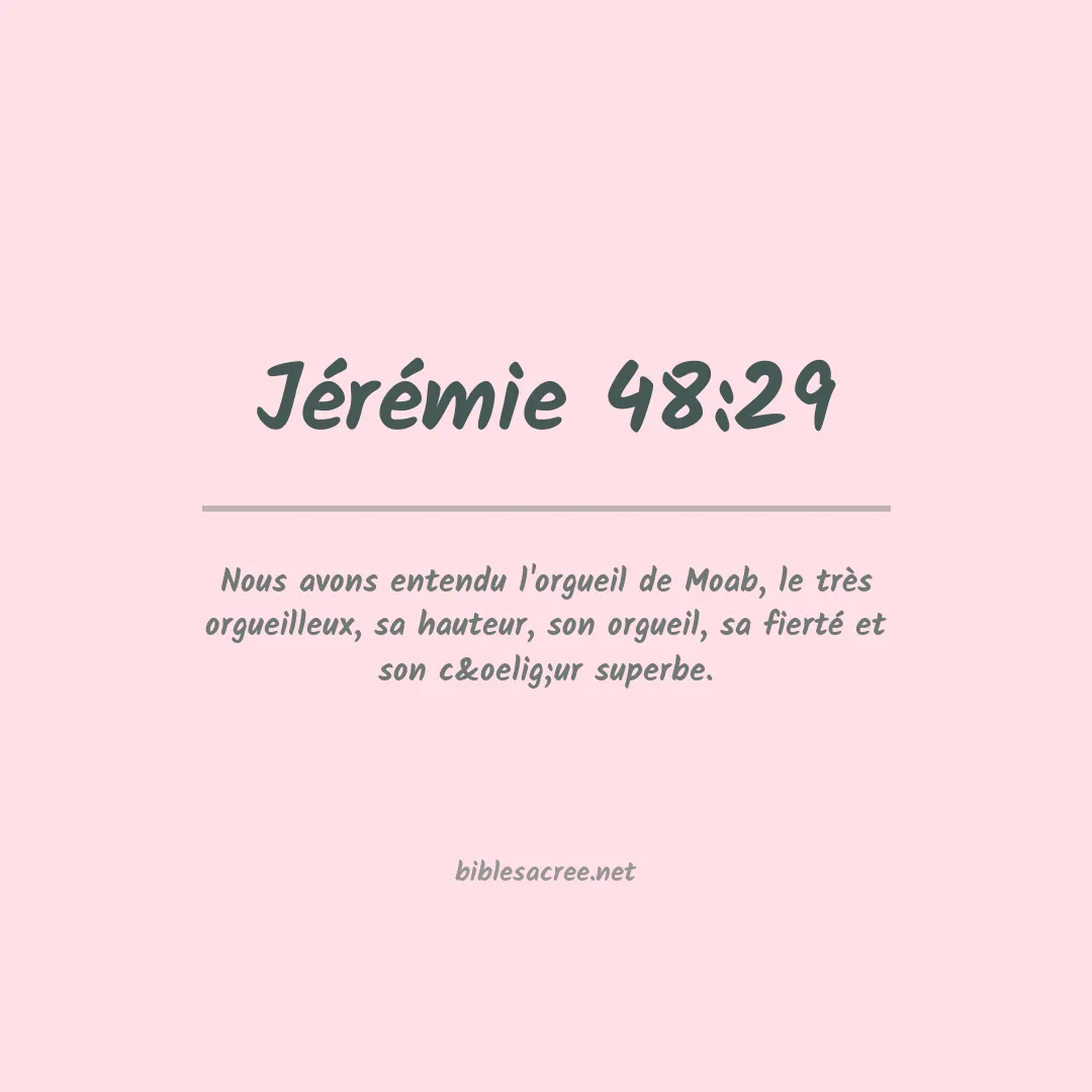 Jérémie - 48:29