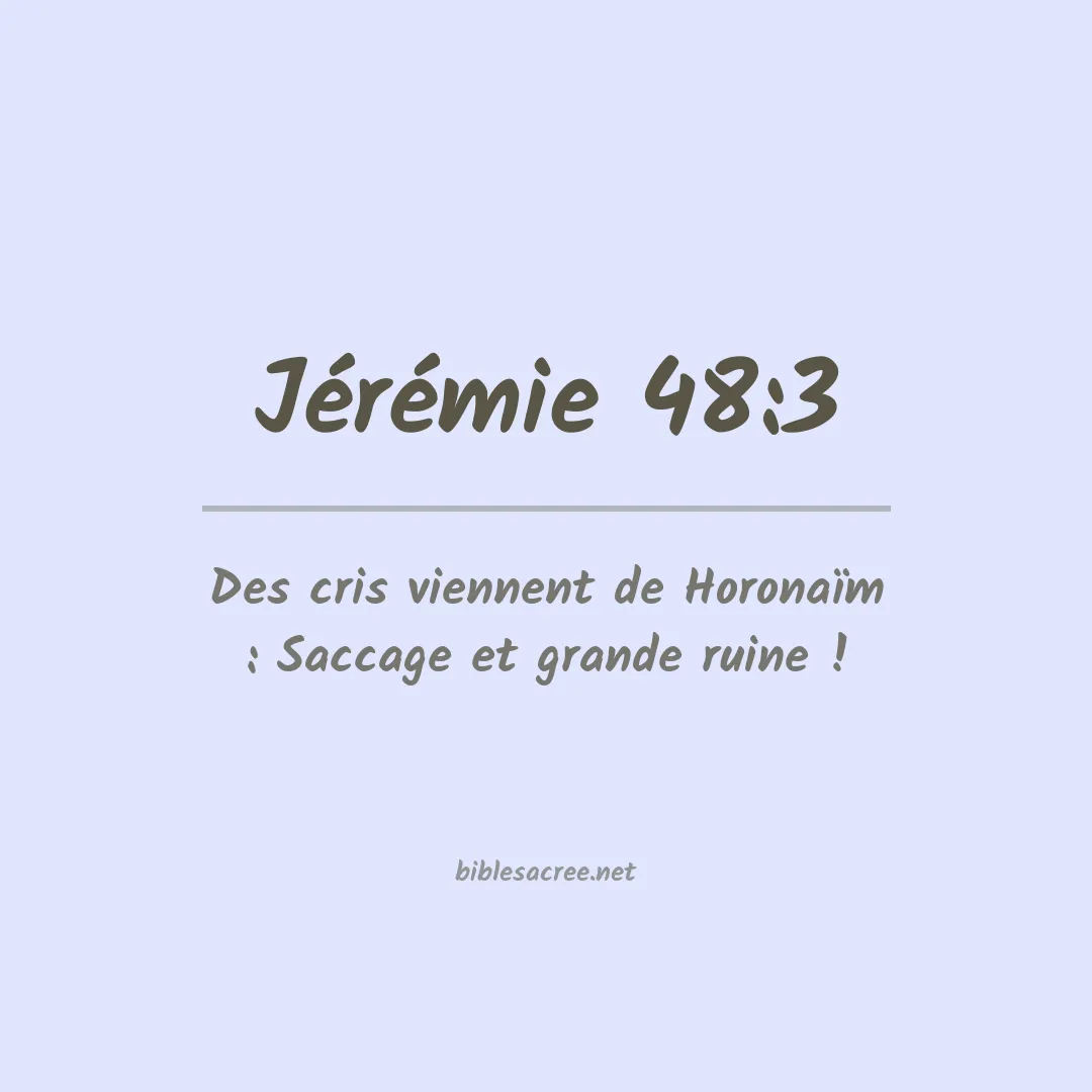 Jérémie - 48:3