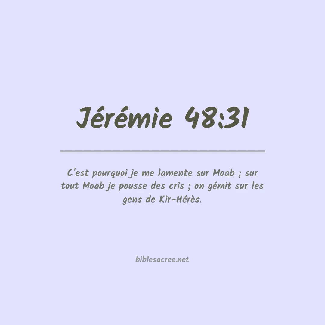 Jérémie - 48:31