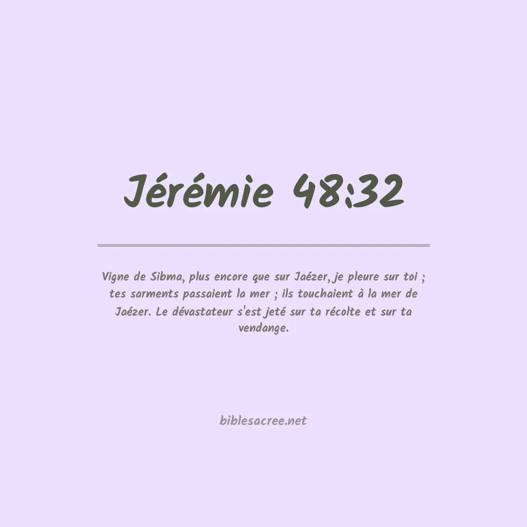 Jérémie - 48:32