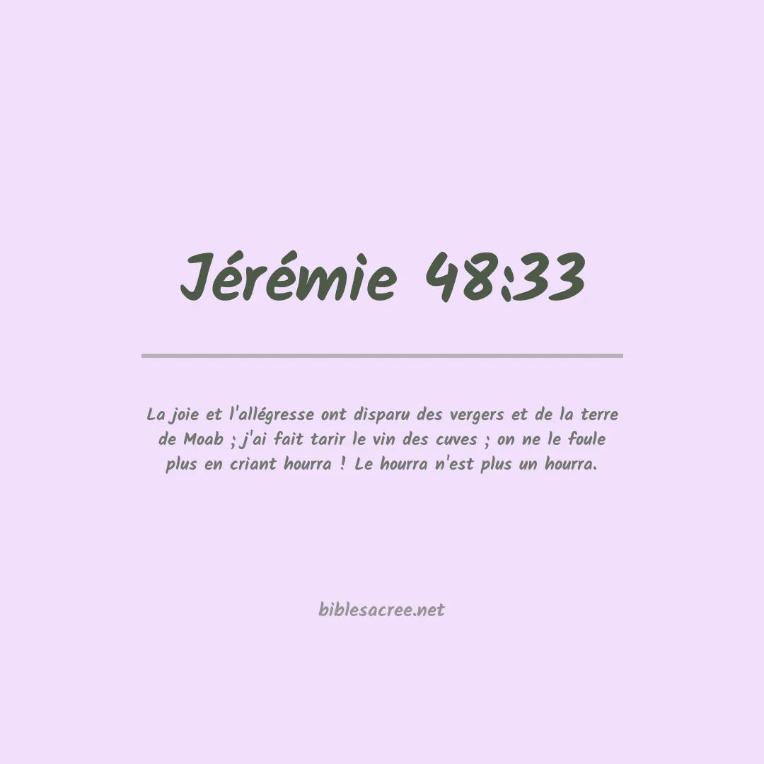 Jérémie - 48:33