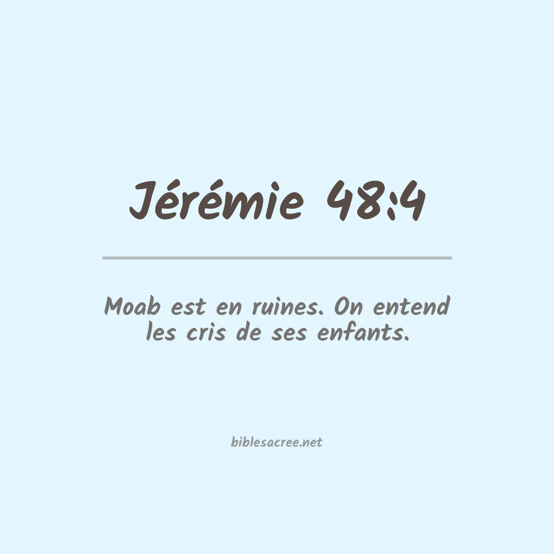 Jérémie - 48:4