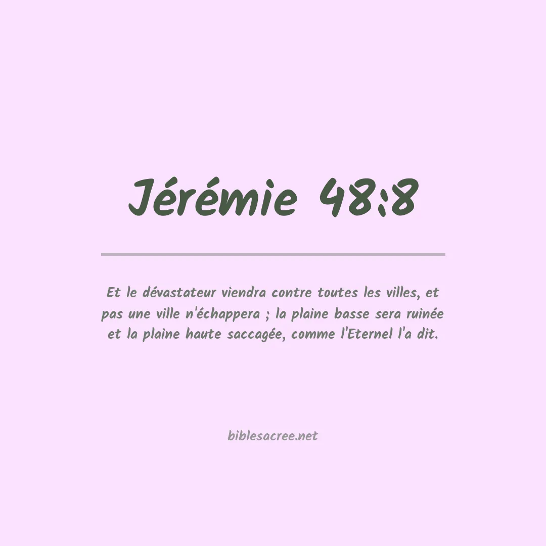 Jérémie - 48:8