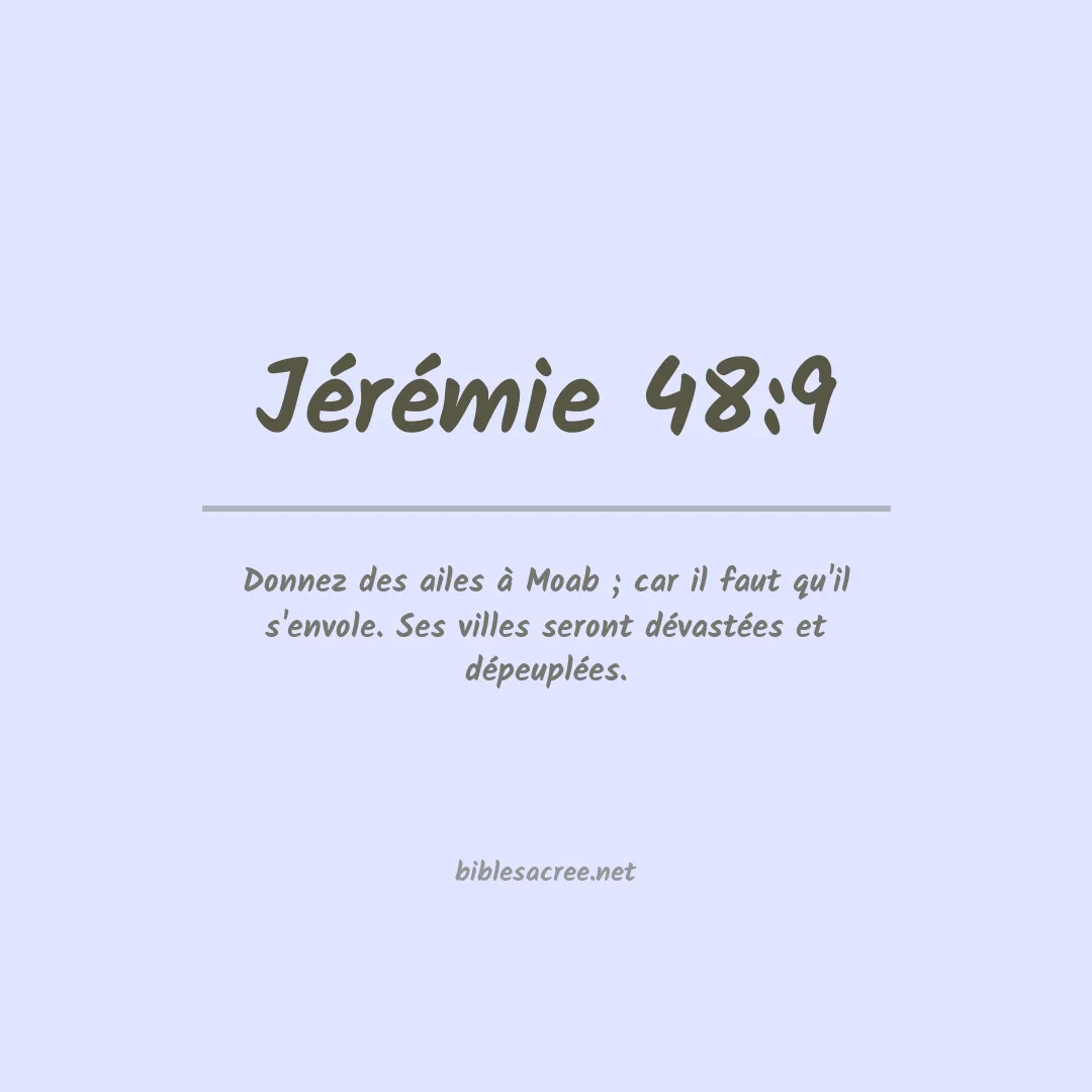 Jérémie - 48:9