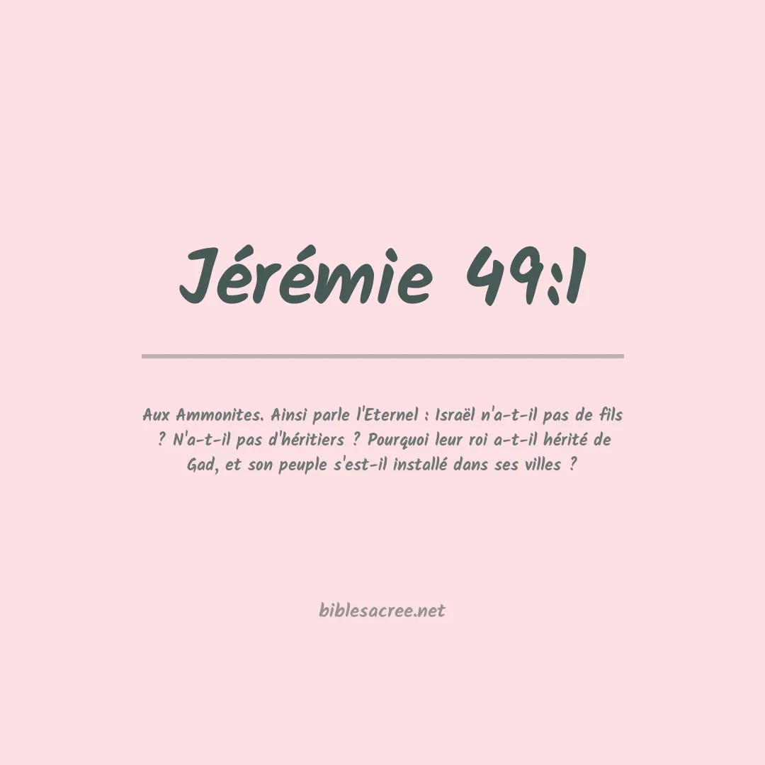 Jérémie - 49:1