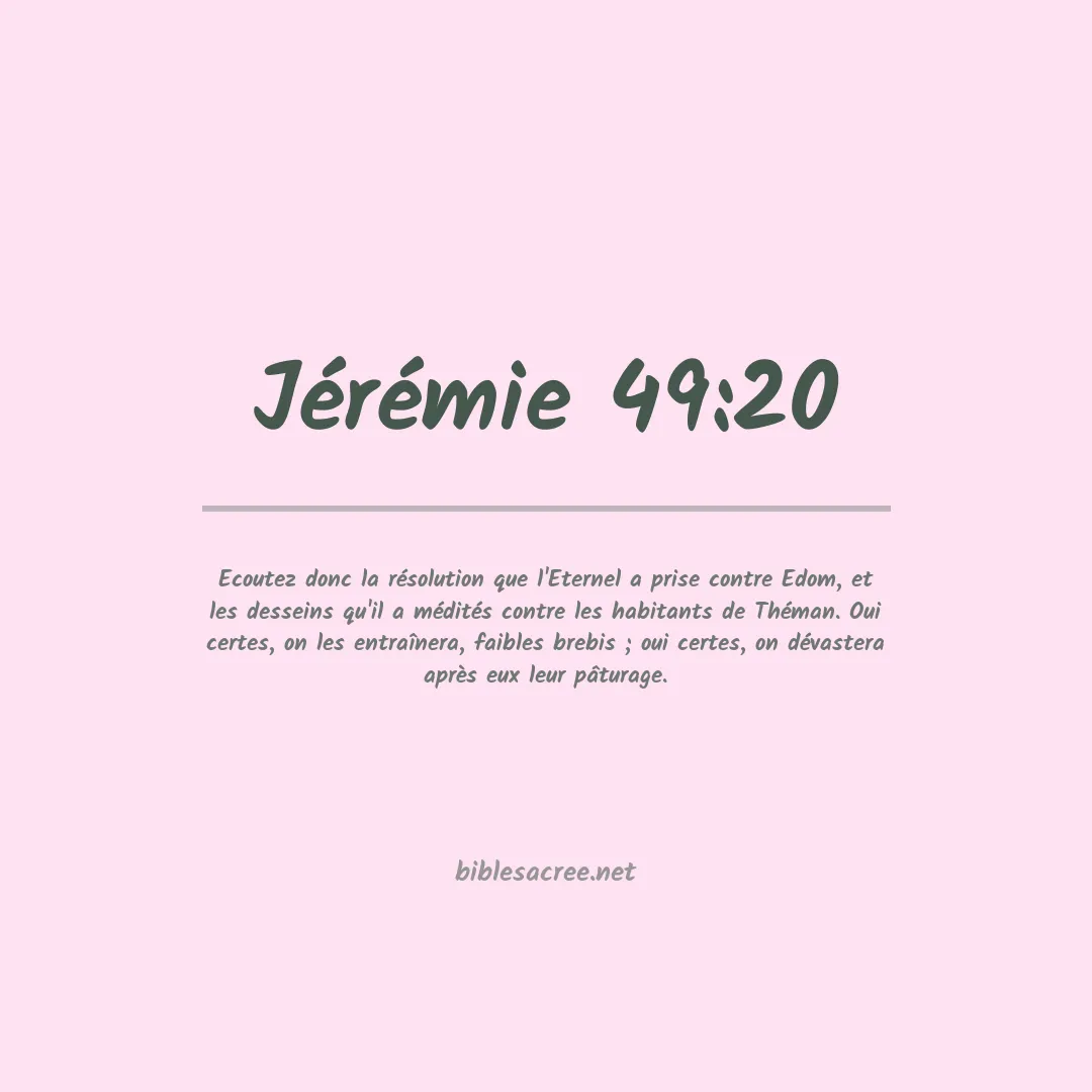 Jérémie - 49:20