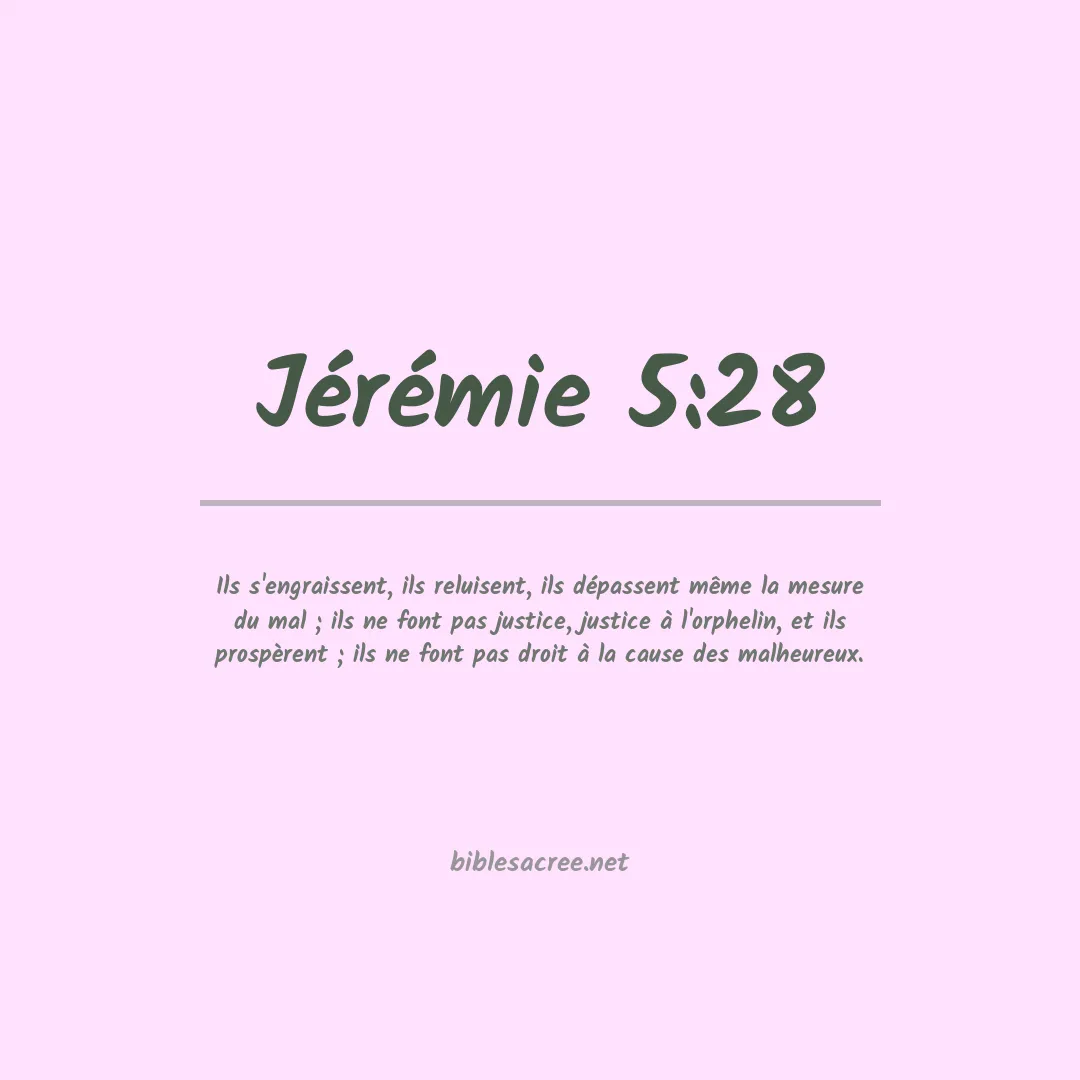Jérémie - 5:28