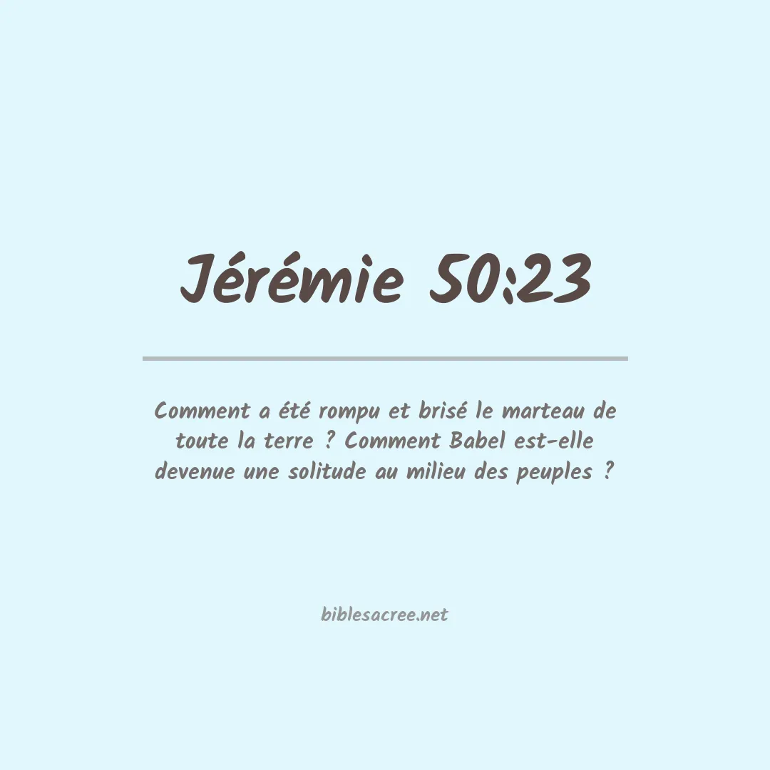 Jérémie - 50:23