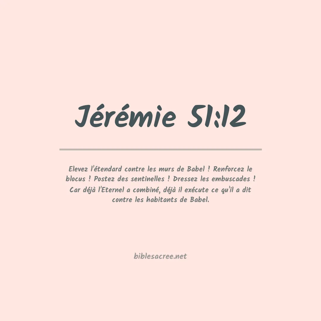 Jérémie - 51:12