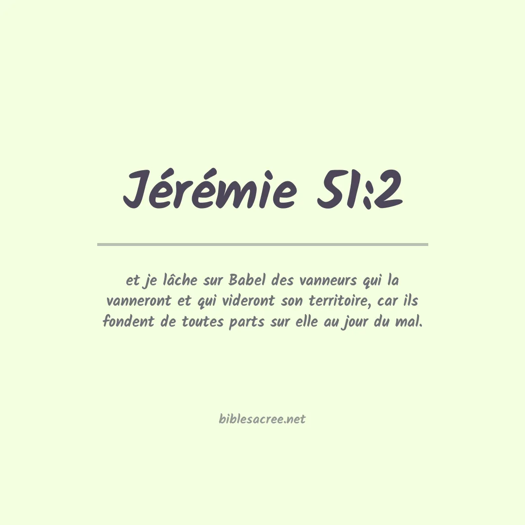 Jérémie - 51:2