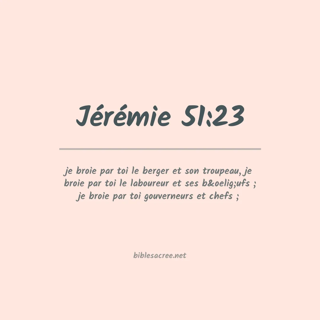 Jérémie - 51:23