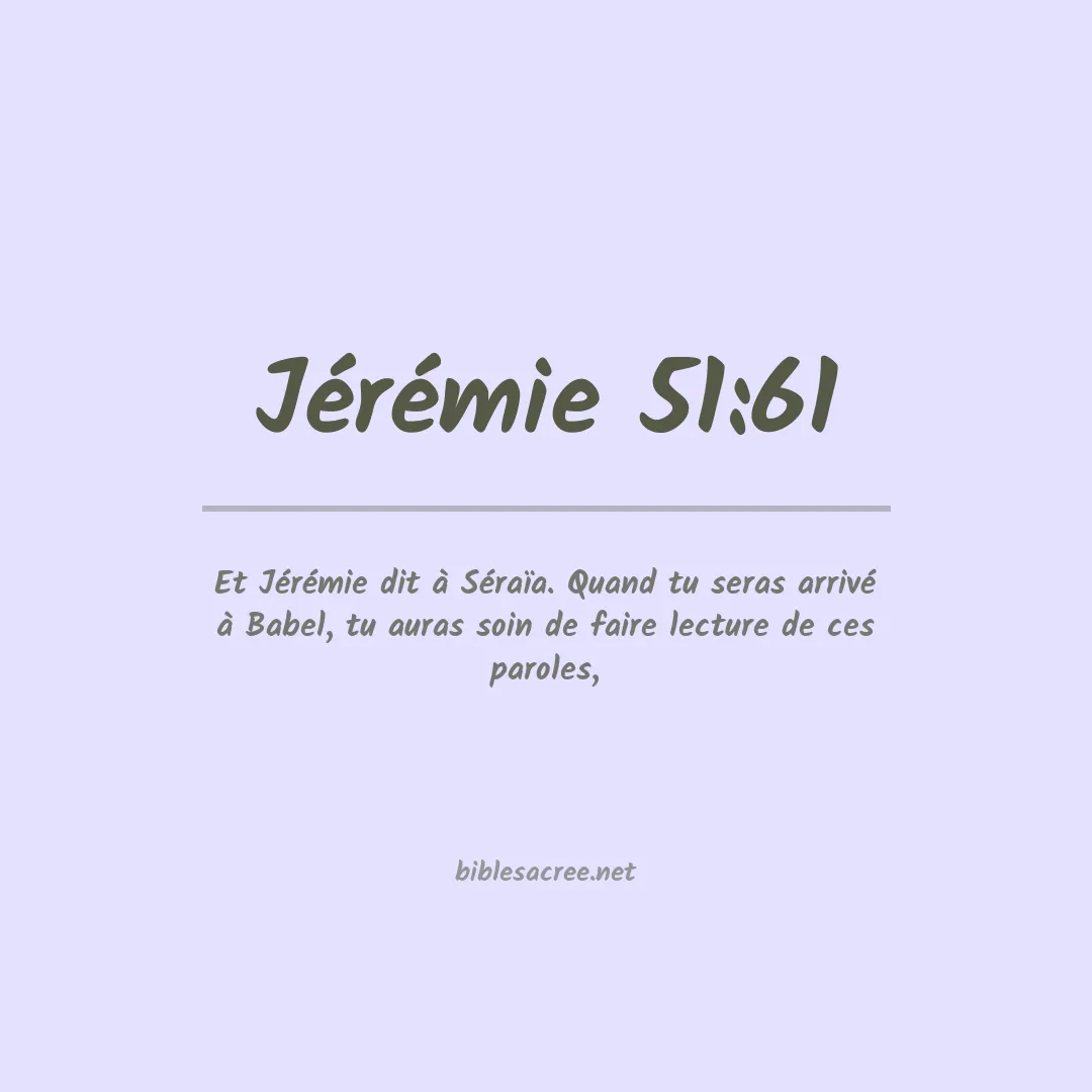 Jérémie - 51:61
