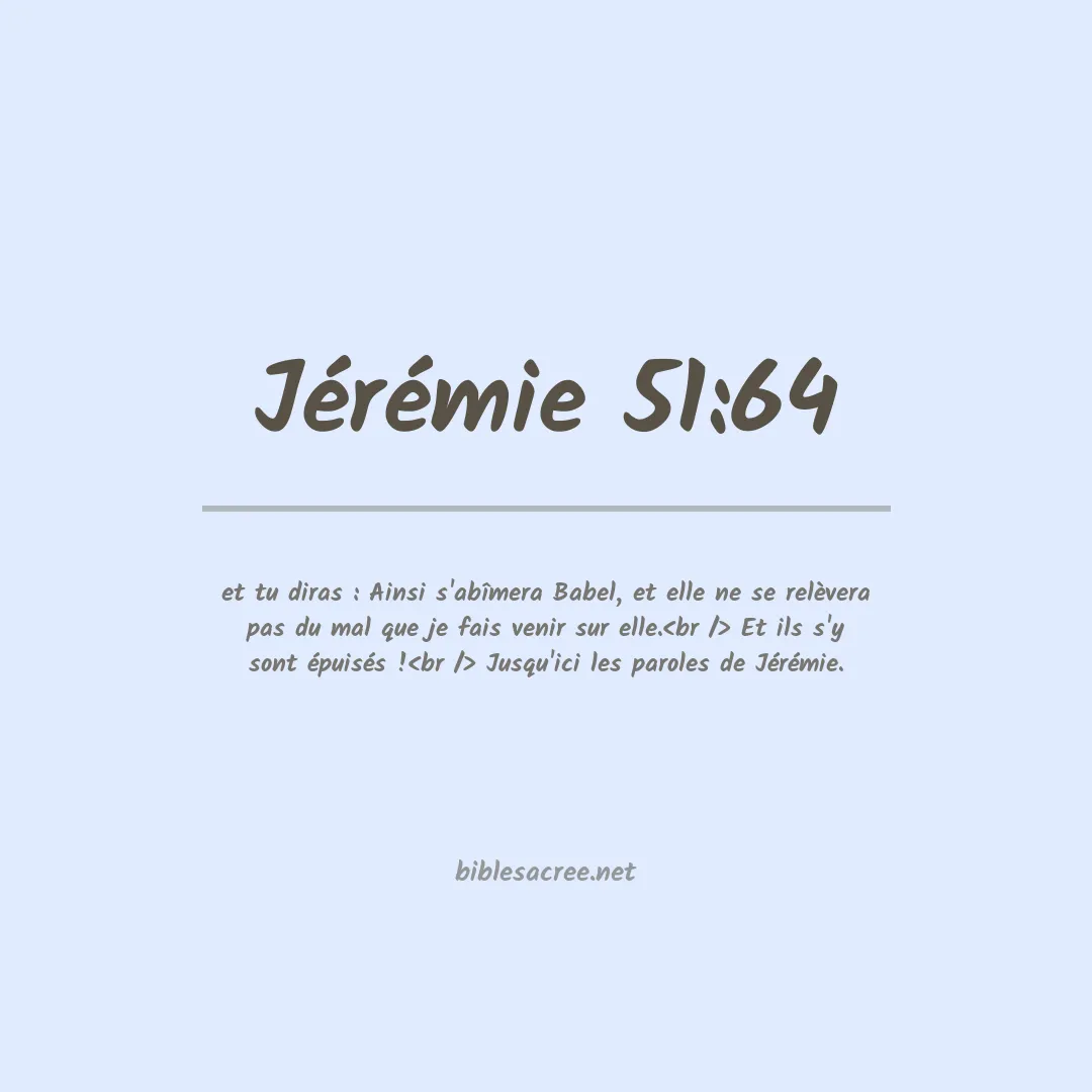 Jérémie - 51:64