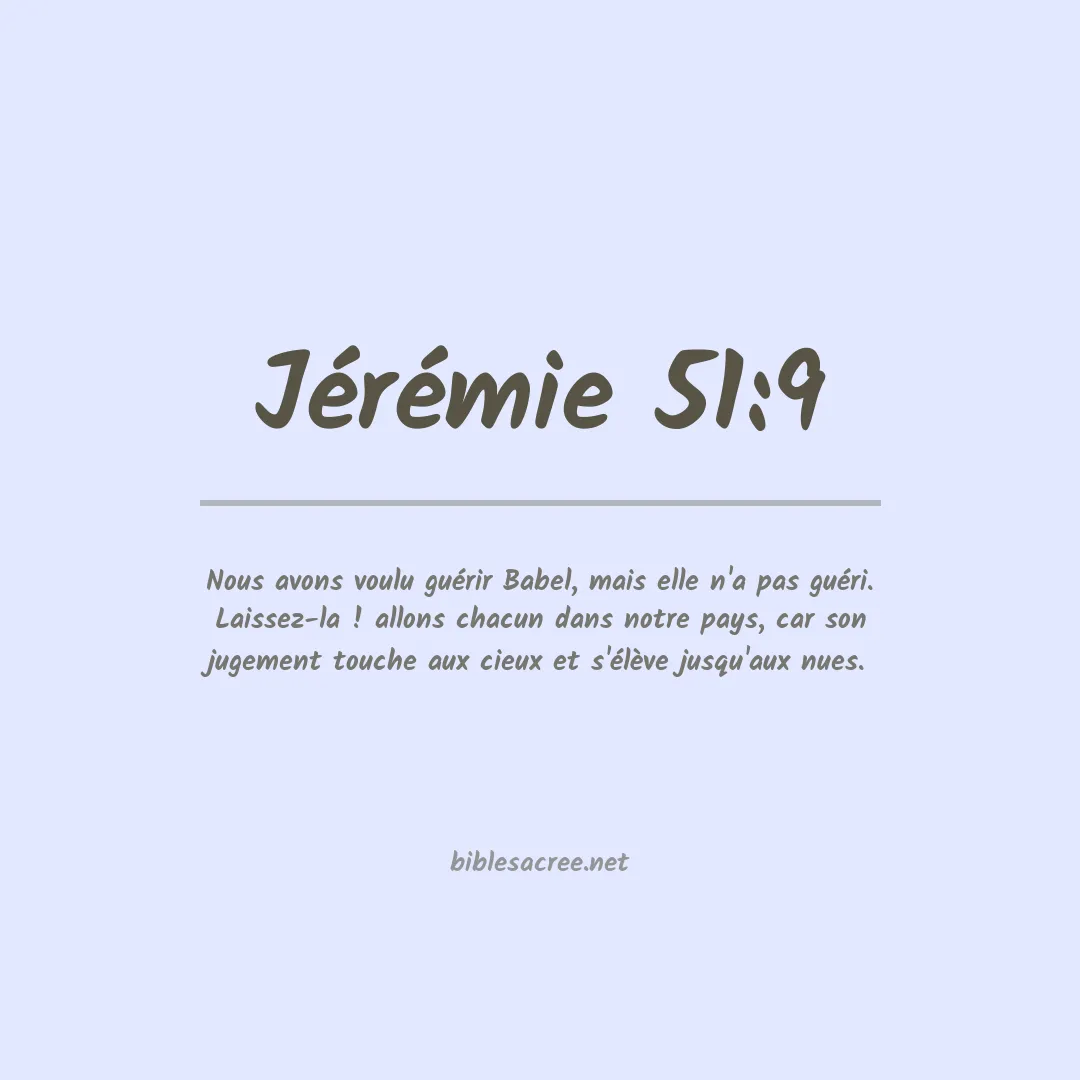 Jérémie - 51:9