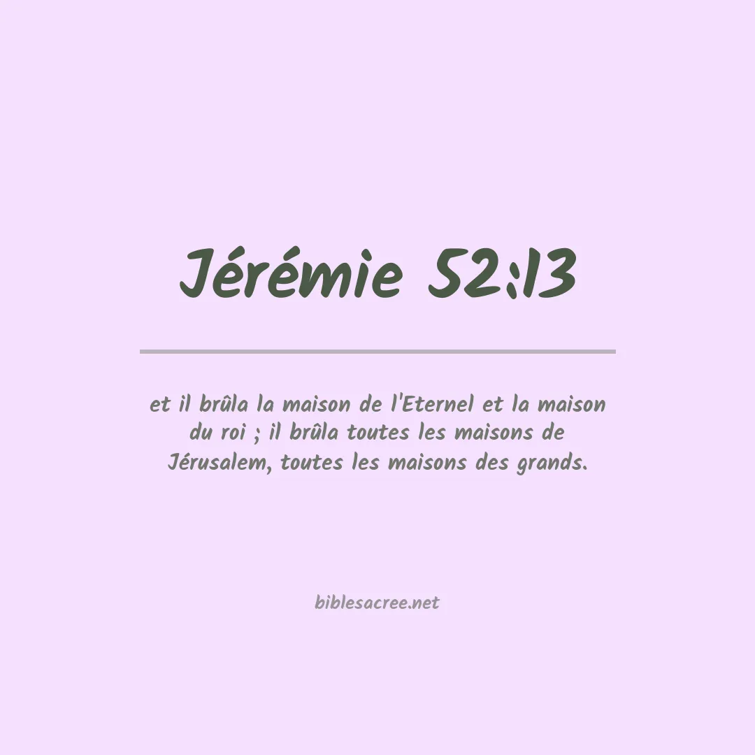 Jérémie - 52:13