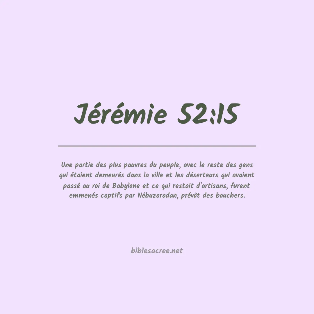 Jérémie - 52:15