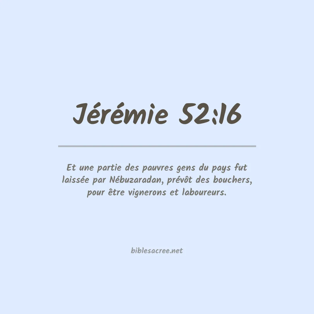 Jérémie - 52:16