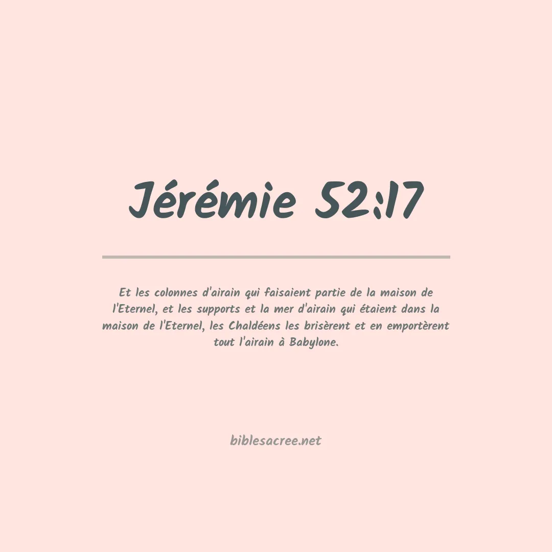 Jérémie - 52:17