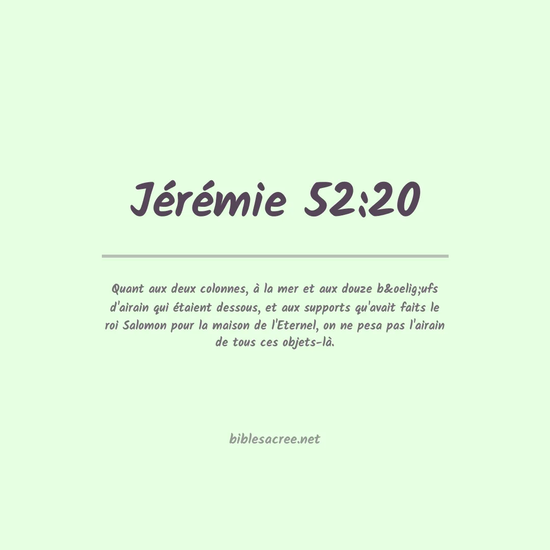 Jérémie - 52:20