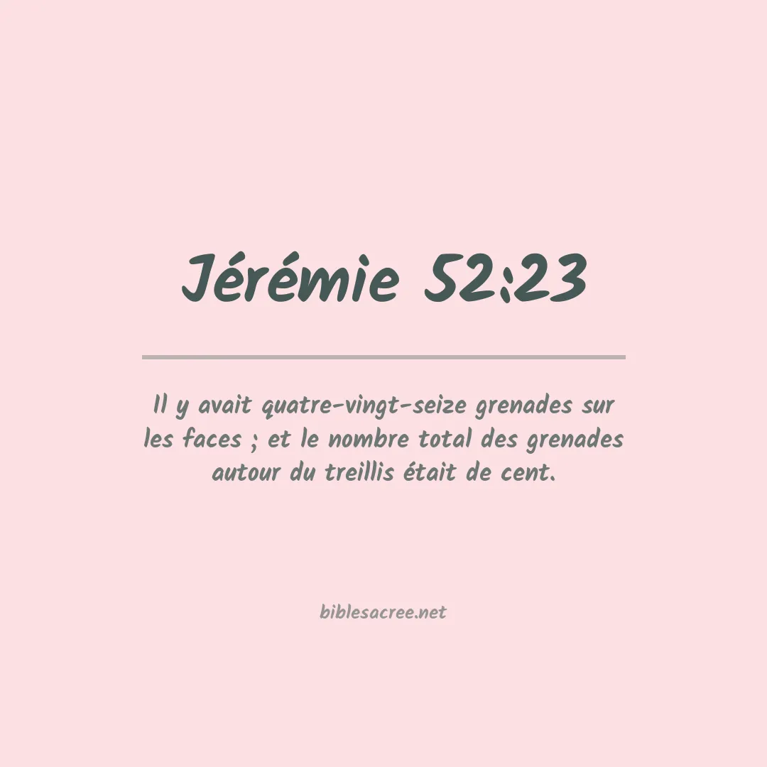 Jérémie - 52:23