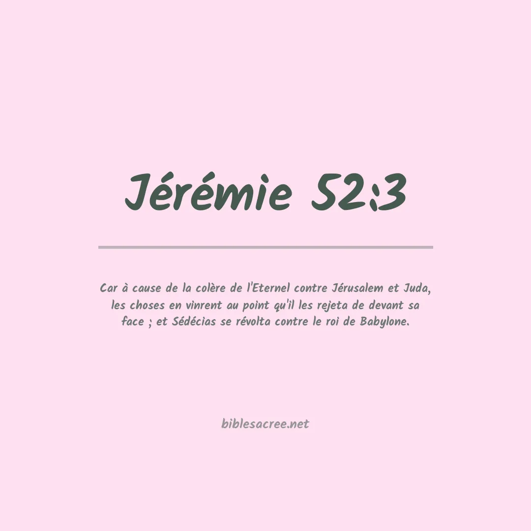 Jérémie - 52:3