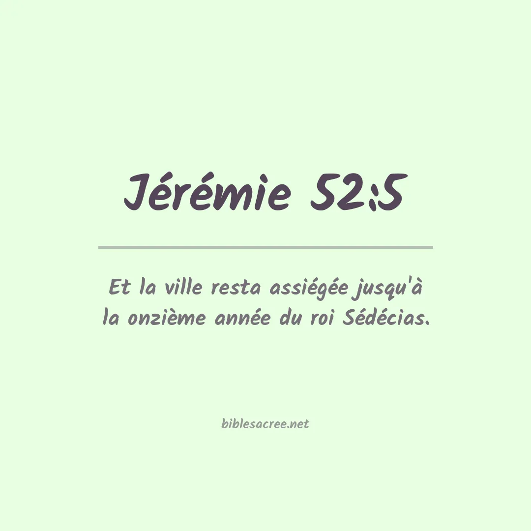 Jérémie - 52:5